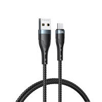 Remax USB cable - micro USB for charging and data transmission 2.4A 1m black (RC-C006)