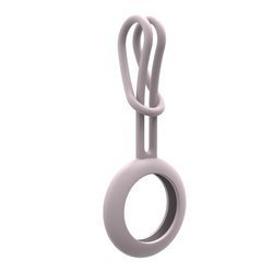 SILICONE ELASTIC CASE KEY RING PENDANT FOR LOCATOR APPLE AIRTAG PINK