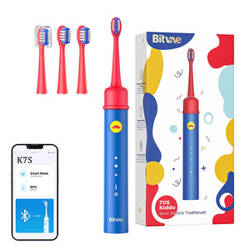 Sonic toothbrush with app for kids, tips set  Bitvae BVK7S (blue)