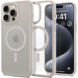 Spigen Ultra Hybrid Mag MagSafe case for iPhone 15 Pro, translucent beige