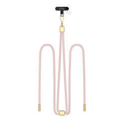 TECH-PROTECT C2S ROPE CROSSBODY STRAP BABY PINK/GOLD