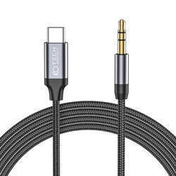 TECH-PROTECT ULTRABOOST TYPE-C TO AUX MINI JACK 3.5MM CABLE 100CM BLACK