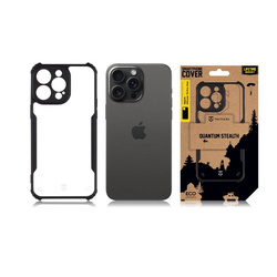 Tactical Quantum Stealth Cover for Apple iPhone 15 Pro Clear/Black