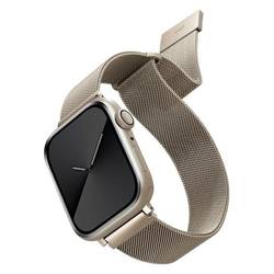 UNIQ DANTE APPLE WATCH SERIES 1/2/3/4/5/6/7/8/9/SE/SE2 42/44/45MM STAINLESS STEEL STARLIGHT STRAP