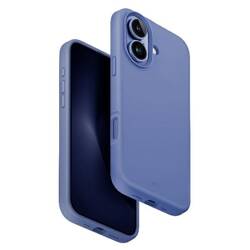 UNIQ etui Lino Hue iPhone 16 6.1" Magclick Charging niebieski/pearl blue