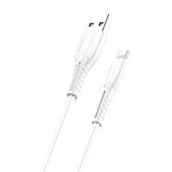 USAMS CABLE U35 LIGHTNING 2A FAST CHARGE 1M WHITE
