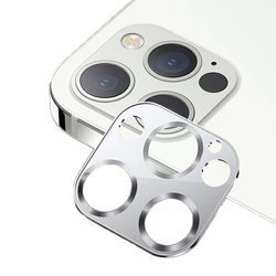 USAMS GLASS FOR IPHONE 12 PRO CAMERA METAL SILVER