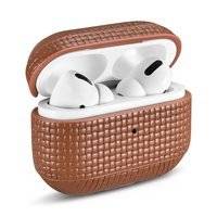 iCarer Leather Woven natural leather case for AirPods Pro brown (WMAP001-BN)