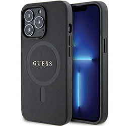 Guess GUHMP13XPSAHMCK iPhone 13 Pro Max 6.7" czarny/black hardcase Saffiano MagSafe