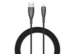 VEGER kabel USB A do Lightning 2,4A V105 1,2 m czarny