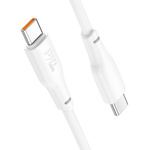 Kabel USB C do USB C Hoco 3A 100W 1 m X93 biały