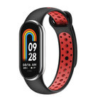 Beline pasek Mi Band 9/8 design czarno-czerwony /black-red