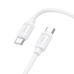 Kabel USB C do USB C Hoco PD 5A 240W 1 m X115 biały