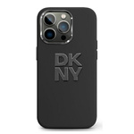 DKNY DKHCP16LSMCBSK iPhone 16 Pro 6.3"   czarny/black hardcase Liquid Silicone Metal Logo