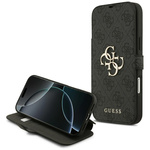 Etui Guess Book 4G Metal Logo do iPhone  17 Pro Max czarny
