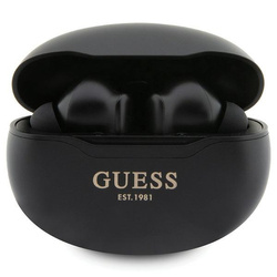 Guess słuchawki Bluetooth GUTWST50EKTWS + stacja dokująca czarny/black Classic EST
