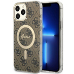 Guess GUHMP13XH4STW iPhone 13 Pro Max6.7" brązowy/brown hardcase 4G MagSafe