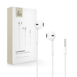 TECH-PROTECT ULTRABOOST MINI JACK EARPHONE CORE WHITE