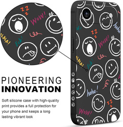 Pnakqil Iphone 17 Case Emoticons Black