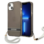 Guess GUHCP13SHTSGSK iPhone 13 mini 5,4" czarny/black hardcase Translucent Strap