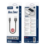 JELLICO cable B28 USB-C 3.1A 0.3M Black