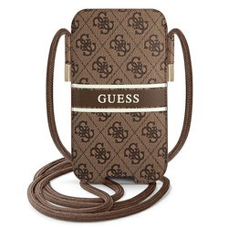 Guess Torebka GUPHL4GDBR 6,7"brązowy/brown hardcase 4G Stripe