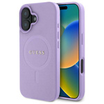 Guess GUHMP16SPSAHMCU iPhone 16 6.1"     fioletowy/purple hardcase Saffiano MagSafe