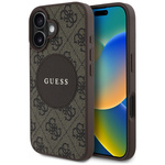 Etui Guess 4G Circle Classic Logo        MagSafe do iPhone 16 brązowy