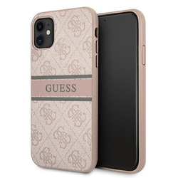 Guess GUHCN614GDPI iPhone 11 6,1"/ Xr różowy/pink hardcase 4G Stripe
