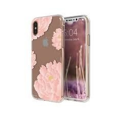 ETUI FLAVRE IPLATE RÓŻOWE PIWONIE IPHONE X / XS
