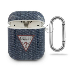 Guess GUACA2TPUJULDB AirPods 1/2 covergranatowy/dark blue Jeans Collection