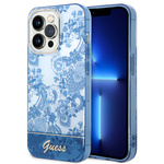 Guess GUHCP14XHGPLHB iPhone 14 Pro Max6,7" niebieski/blue hardcase Porcelain Collection