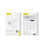 FONENG ładowarka sieciowa EU70 PD 20W 1xUSB-C + 1xUSB QC3.0 + kabel USB-C - Lightning Biały