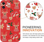 Pnakqil Christmas Case for iPhone 15 Christmas Reindeers 2