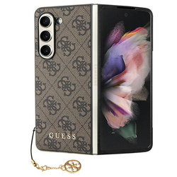 Guess GUHCZFD5GF4GBR F946 Z Fold5brązowy/brown hardcase 4G Charms Collection