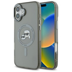 Karl Lagerfeld KLHMP16MHLSKCK iPhone Plus 6.7" czarny/black hardcase IML Metal Karl&Choupette Head MagSafe