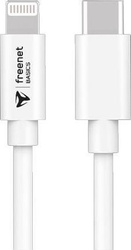 Freenet Basic charging and data cable Lightning MFI to USB-C White, 1.5m