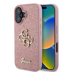 Guess GUHCP16SHG4SGP iPhone 166.1" różowy/pink hardcase Fixed Glitter Big 4G