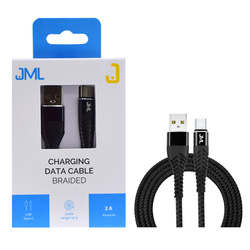 JML CD-110 USB C 2A 1m Black USB Cable