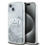 DKNY DKHCP15SLBNAET iPhone 15 / 14 / 136.1" biały/white hardcase Liquid Glitter Big Logo
