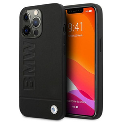 Etui BMW Signature Logo Imprint na iPhone 13 Pro Max - czarne