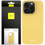 Spacecase Etui Silicone Case iPhone 15 Pro yellow
