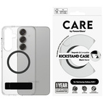 Etui CARE by PanzerGlass Feature Black    Kickstand & QI do Samsung Galaxy S25+ przezroczysty