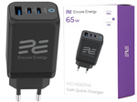 ładowarka sieciowa GaN 45W USB-A + 2x USB-C QC PPS PD Encore Energy MD-4583RA