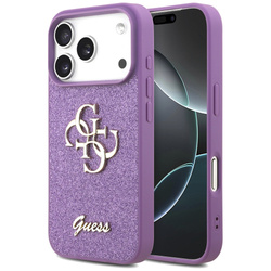 Etui Guess Fixed Glitter Big 4G do       iPhone 17 Pro liliowy