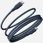 Kabel Energea Helix 60 USB-C do USB-C    magnetyczny 480Mbps 60W 1.5m niebieski