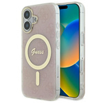 Guess GUHMP16MH4STP iPhone 16 Plus 6.7"  różowy/pink hardcase IML 4G MagSafe