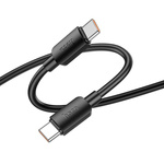 Kabel USB C do USB C Hoco PD 6A 100W 1 m X96 czarny