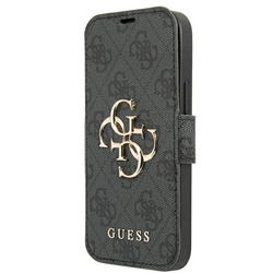 Guess GUBKP13S4GMGGR iPhone 13 mini 5,4" szary/grey book 4G Big Metal Logo