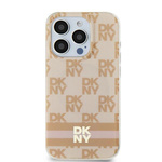 DKNY DKHMN61HCPTSP iPhone 11 / Xr6.1" różowy/pink hardcase IML Checkered Mono Pattern & Printed Stripes MagSafe